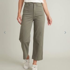 Marine Layer Bridget Slim Wide Leg Crop Pant